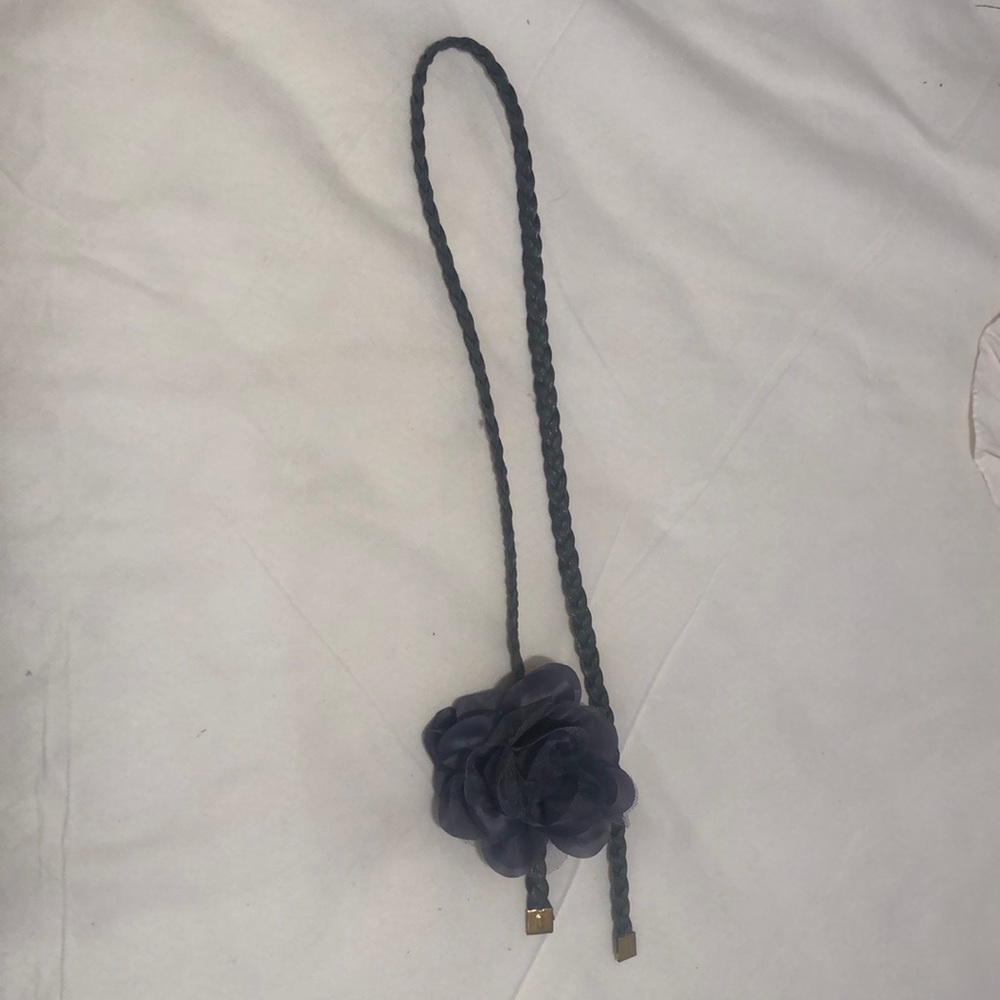 Braid flower belt